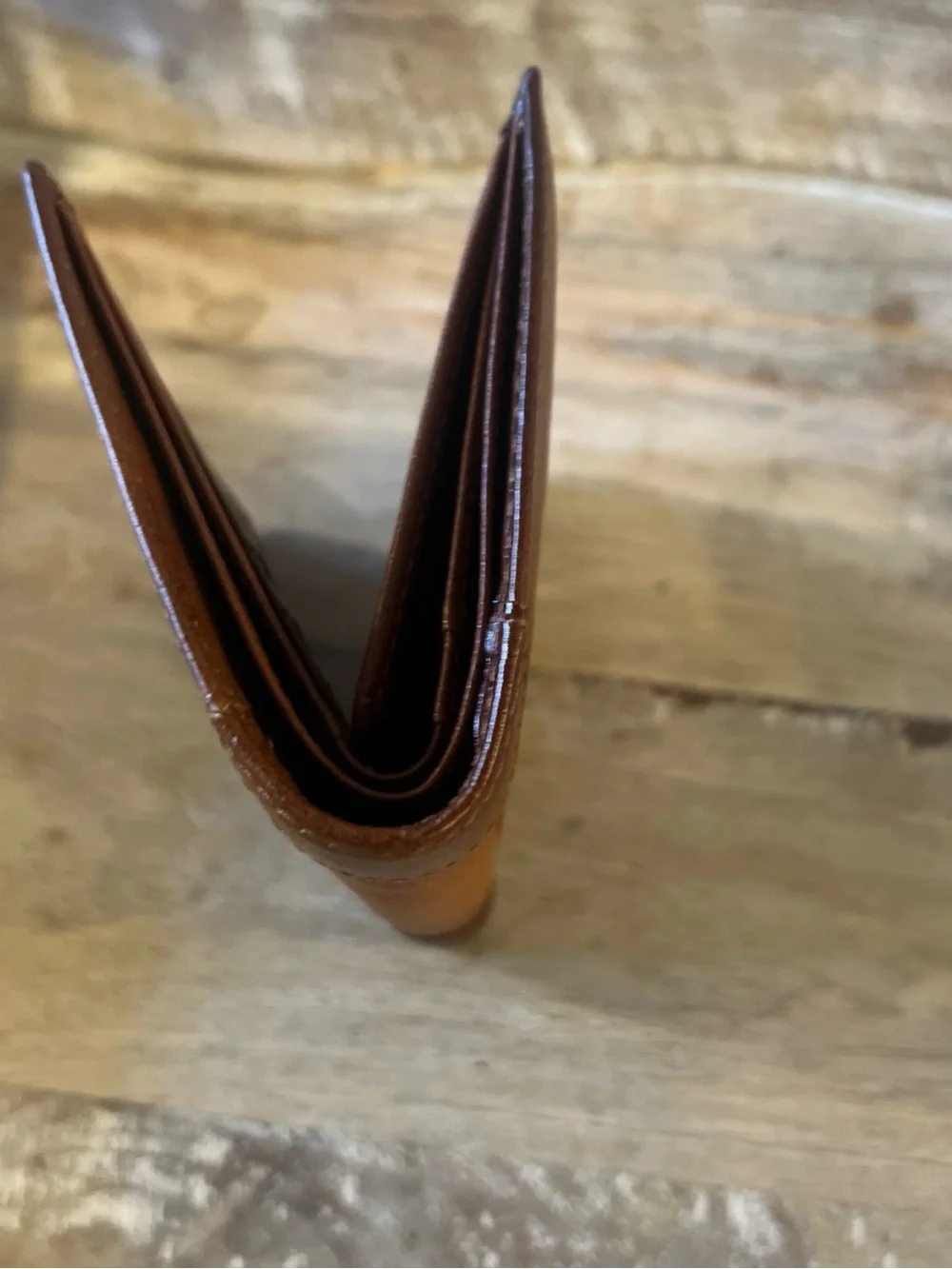 Tan Leather Men’s Wallet - Classic Bifold